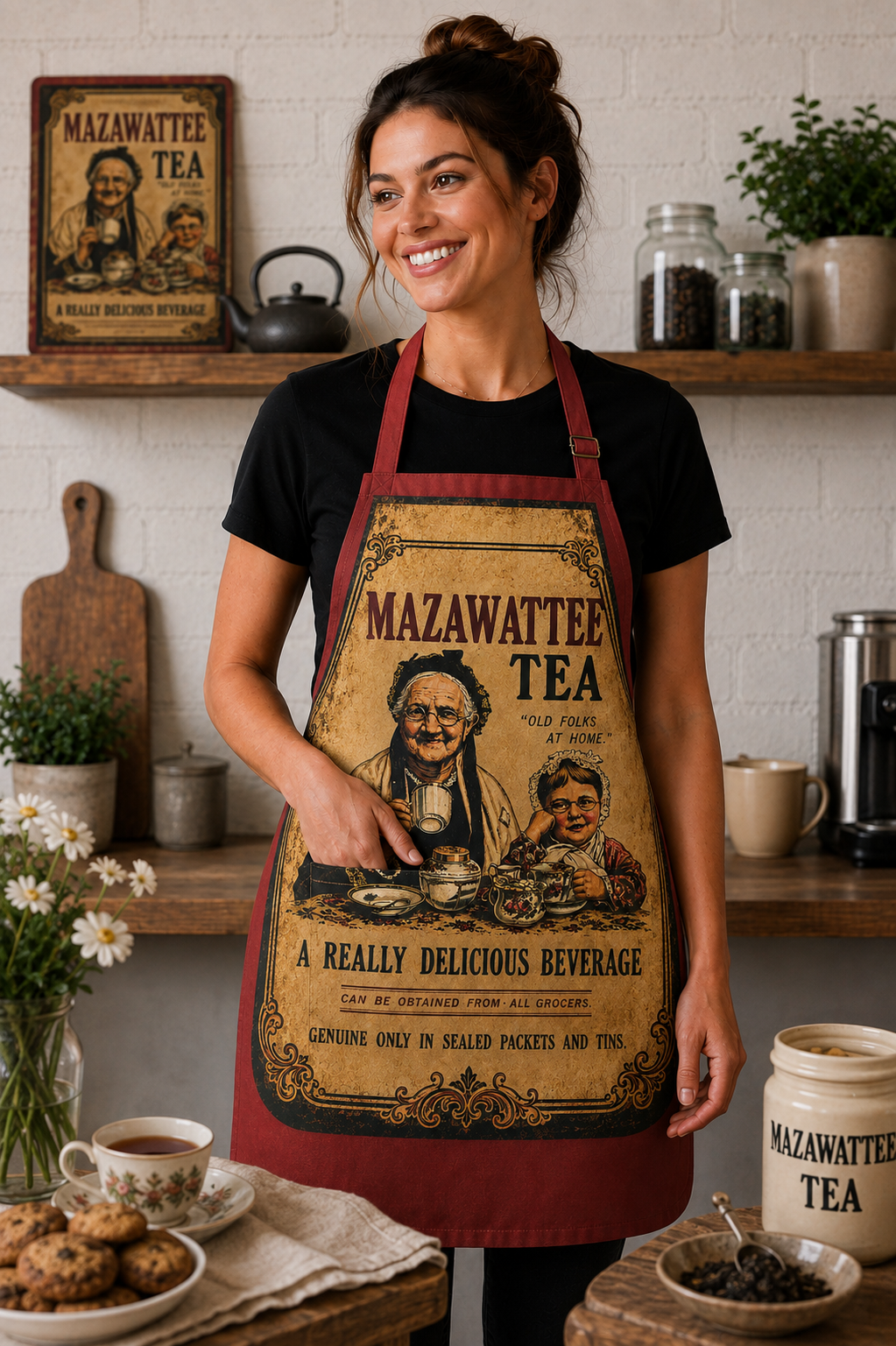 MAZAWATTEE TEA – GRANDMA APRON
