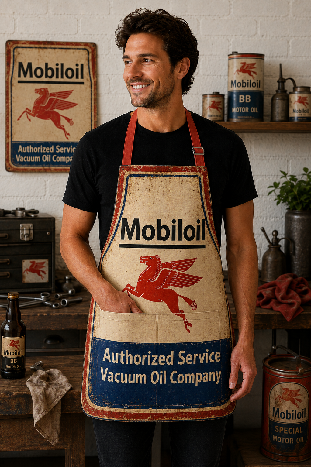 MOBILOIL - AUTHORISED SERVICE APRON