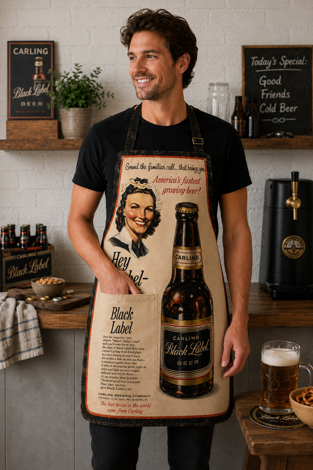 MABEL BLACK LABEL APRON
