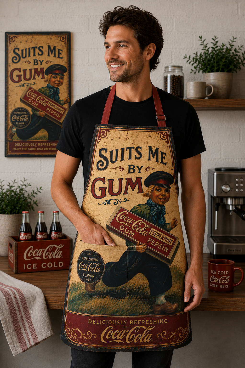 Suits Me By Gum Dutch Boy vintage-style apron