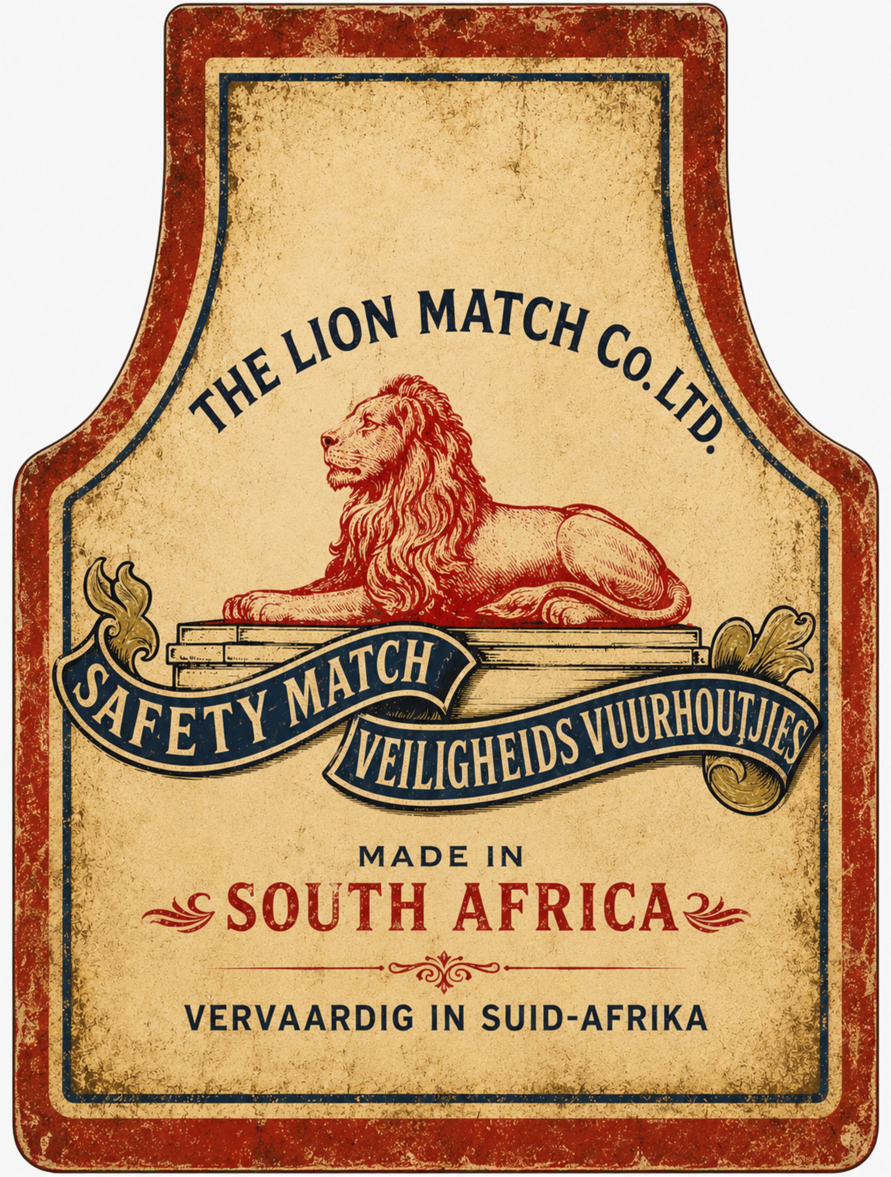 THE LION MATCH CO - MADE IN SOUTH AFRICA