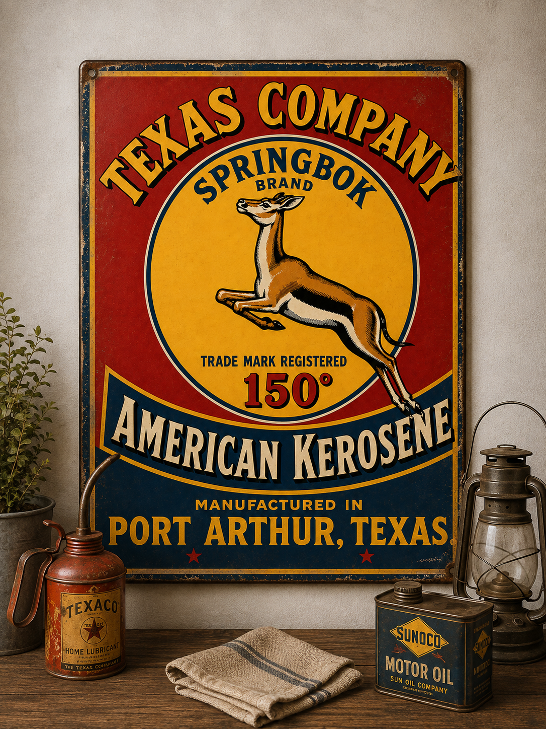 TEXAS COMPANY SPRINGBOK BRAND