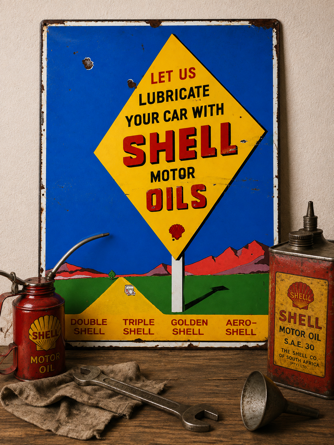SHELL - LET US LUBRICATE YOUR CAR