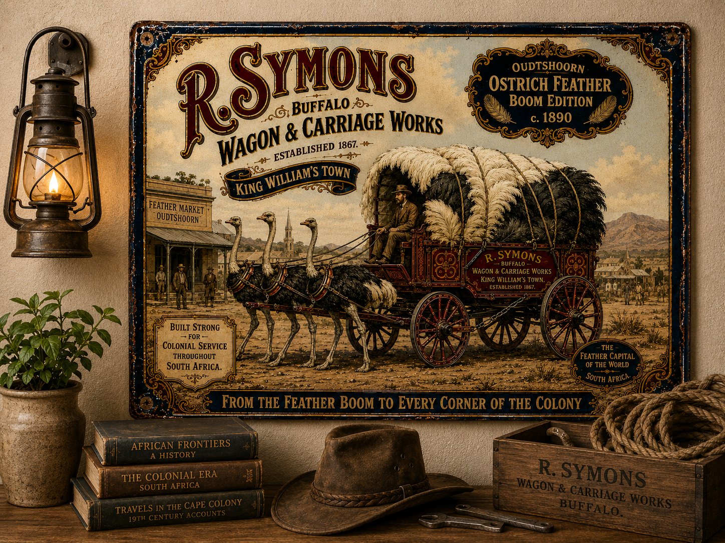R. SYMONS WAGON - OSTRICH FEATHER