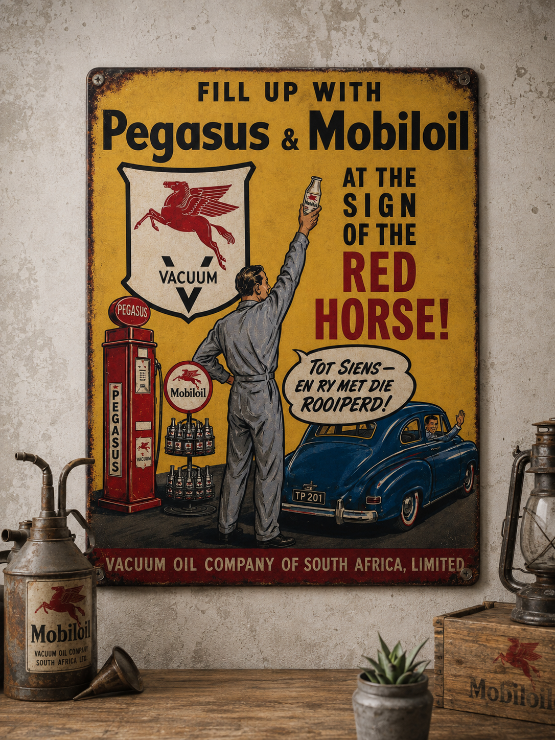 PEGASUS & MOBILOIL RED HORSE