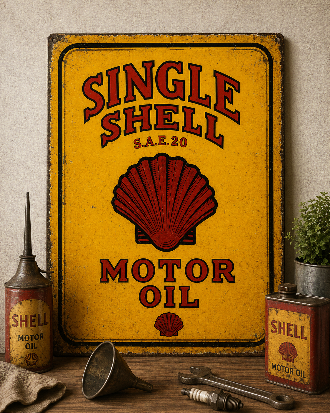 SINGLE SHELL MOTOR OIL