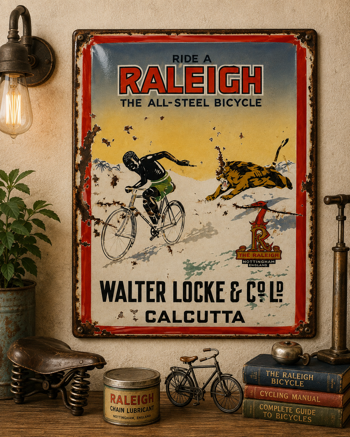 RALEIGH BICYCLE - WALTER LOCKE CALCUTTA
