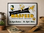 Nasfeed - Die Regte Rantsoen vintage-style reproduction sign