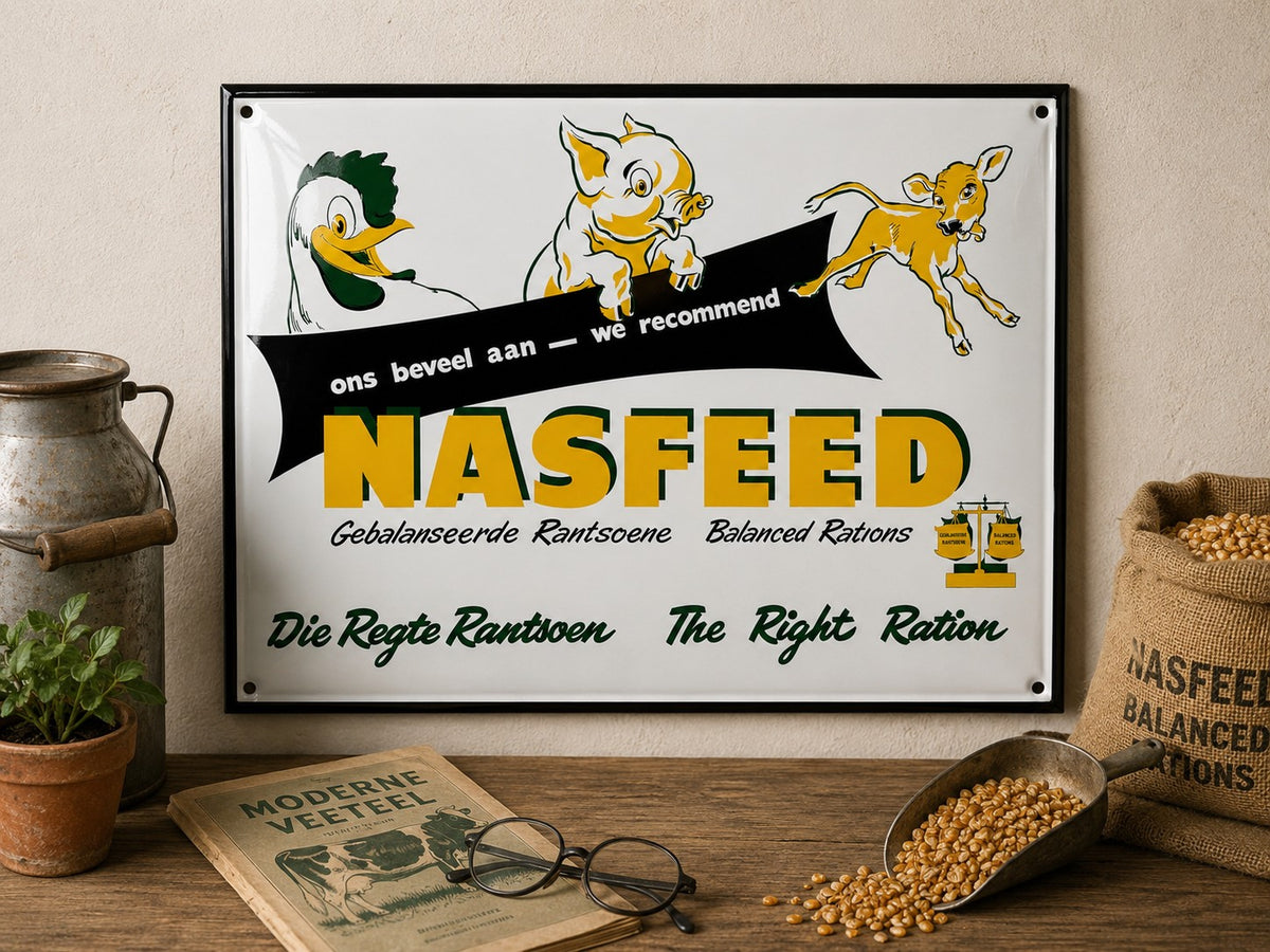Nasfeed - Die Regte Rantsoen vintage-style reproduction sign