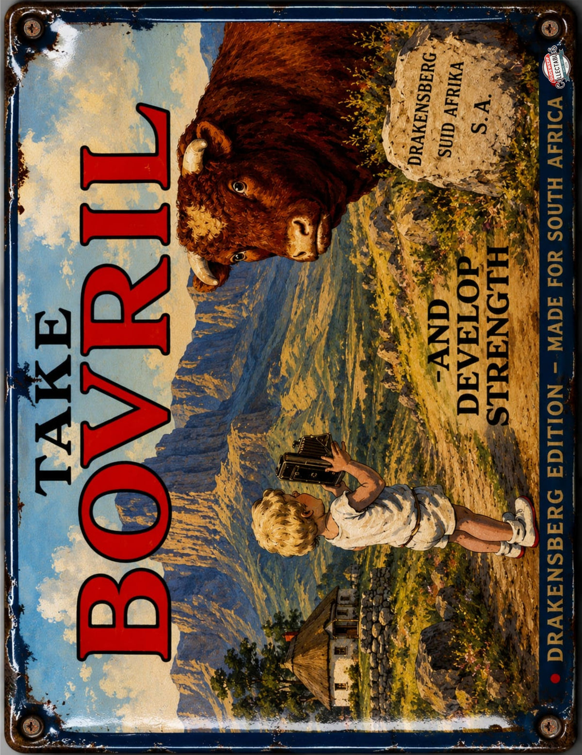 Take Bovril - Drakensberg Edition vintage-style reproduction sign artwork