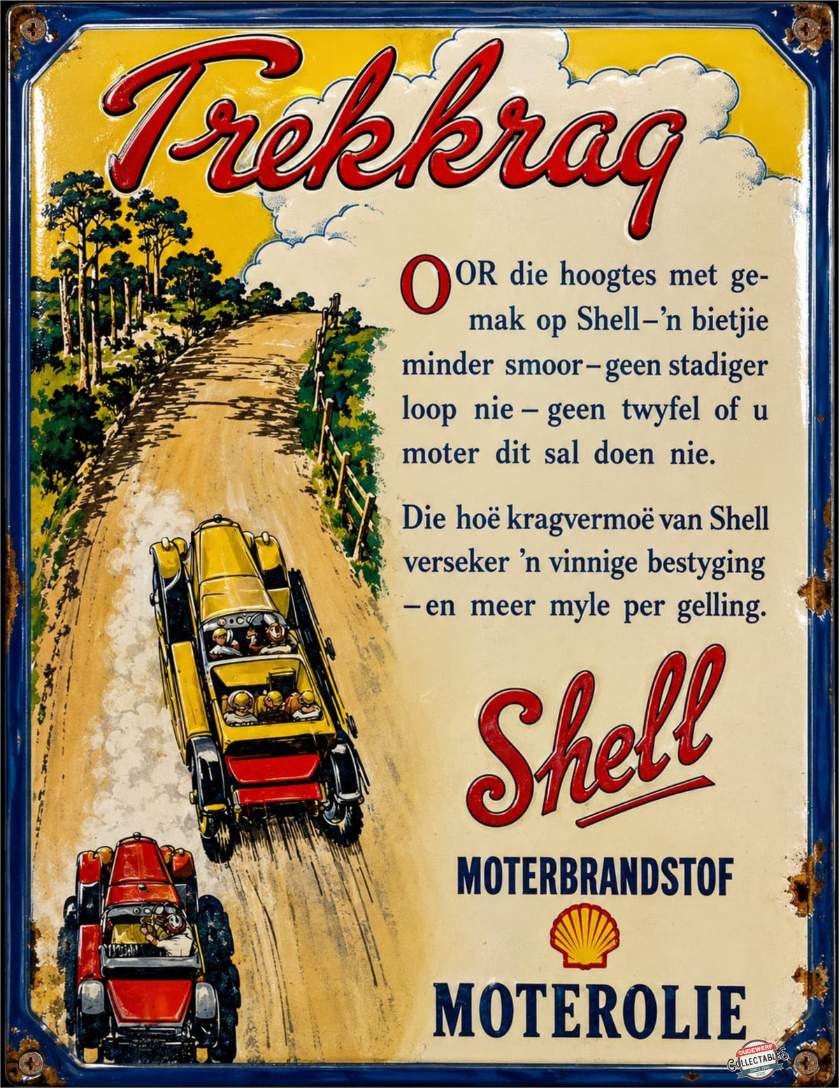 Shell - Trekkrag vintage-style reproduction sign artwork