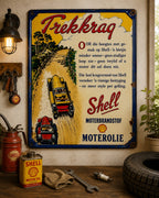 Shell - Trekkrag vintage-style reproduction sign