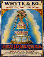 Whyte & Ko. - Bruidskoeke vintage-style reproduction sign artwork