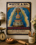 Whyte & Ko. - Bruidskoeke vintage-style reproduction sign
