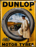 Dunlop Motor Tyres vintage-style reproduction sign artwork