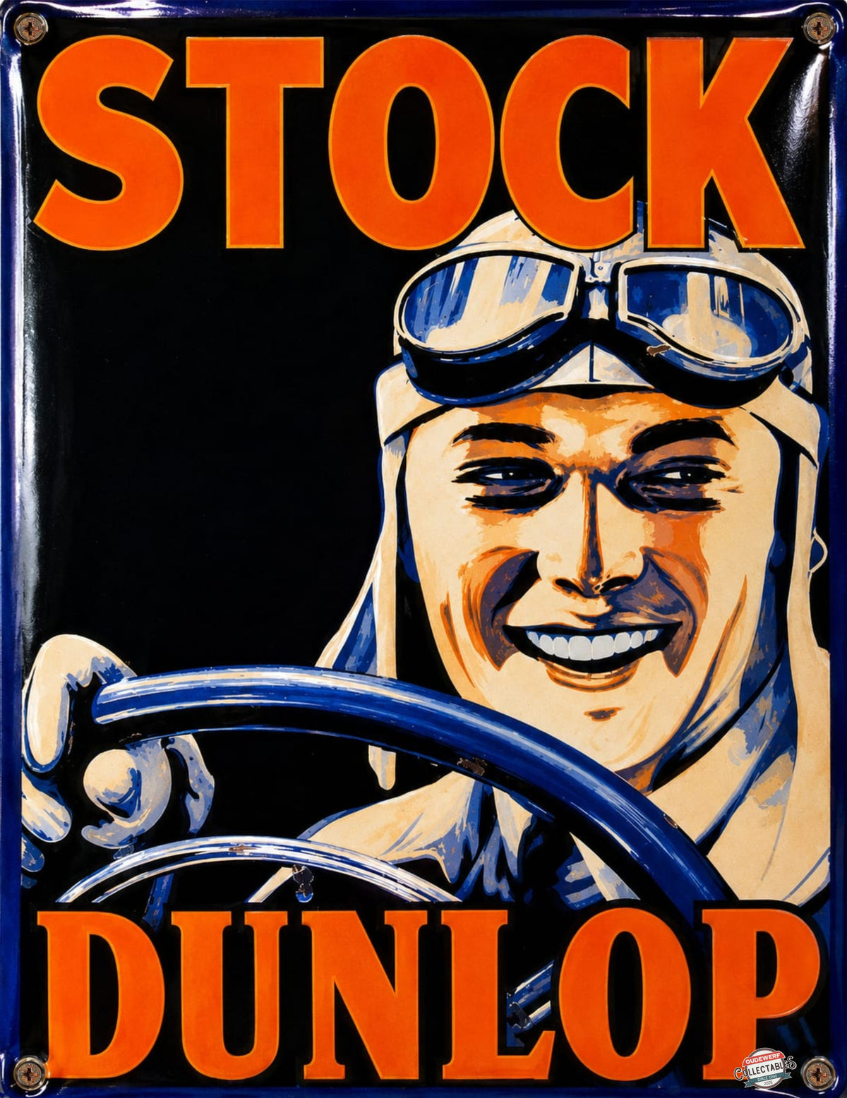 Stock Dunlop vintage-style reproduction sign artwork