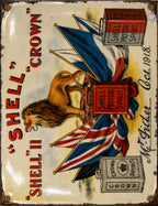Shell - Shell II Crown vintage-style reproduction sign artwork