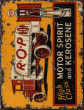 R.O.P - High Class Motor Spirit And Kerosene vintage-style reproduction sign artwork