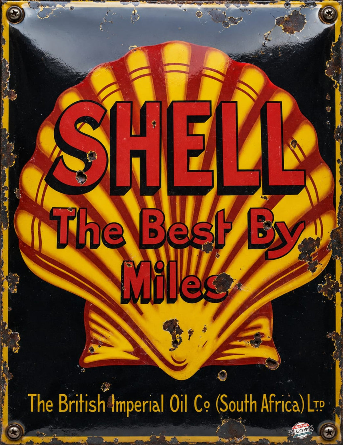 Shell - The Best By Miles vintage-style reproduction sign artwork