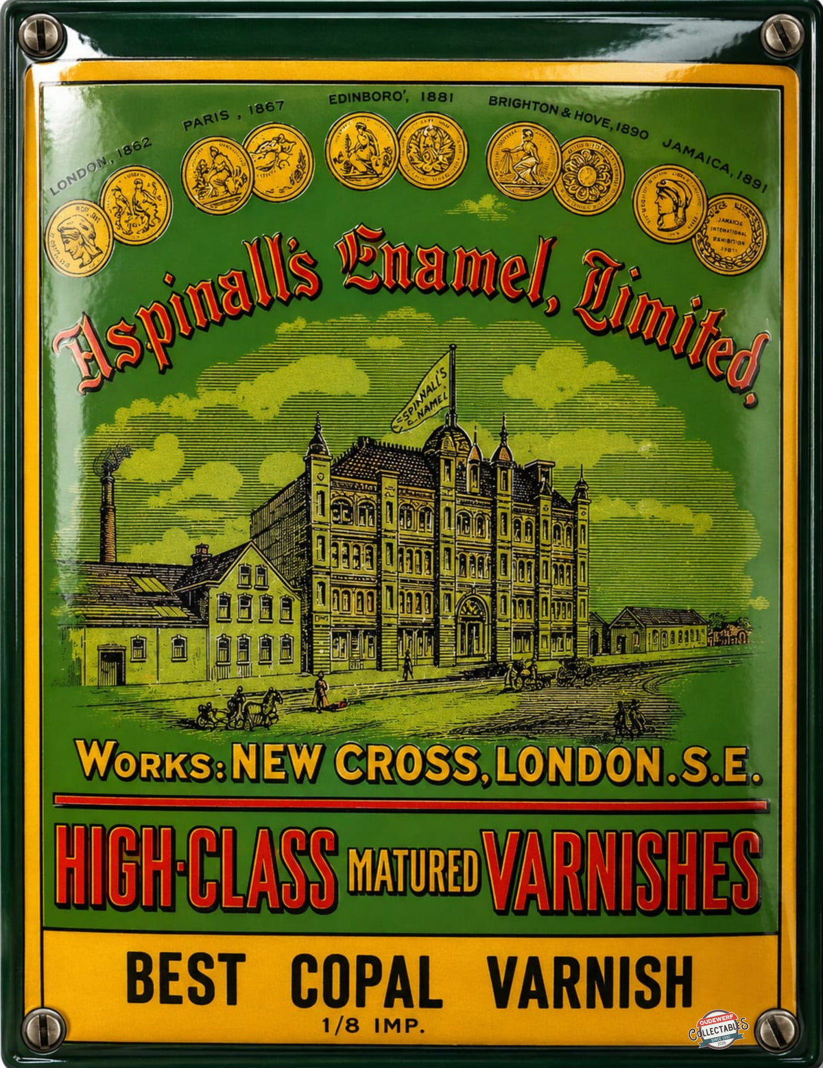 Aspinall's Enamel - Best Copal Varnish vintage-style reproduction sign artwork