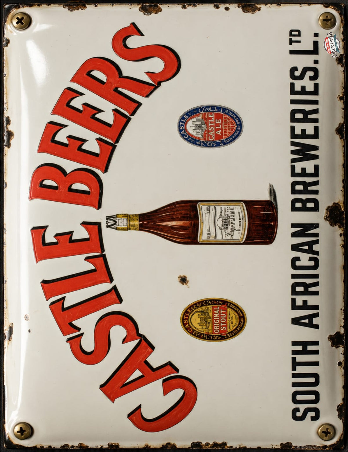 Castle Beers - South African Breweries vintage-style reproduction sign artwork