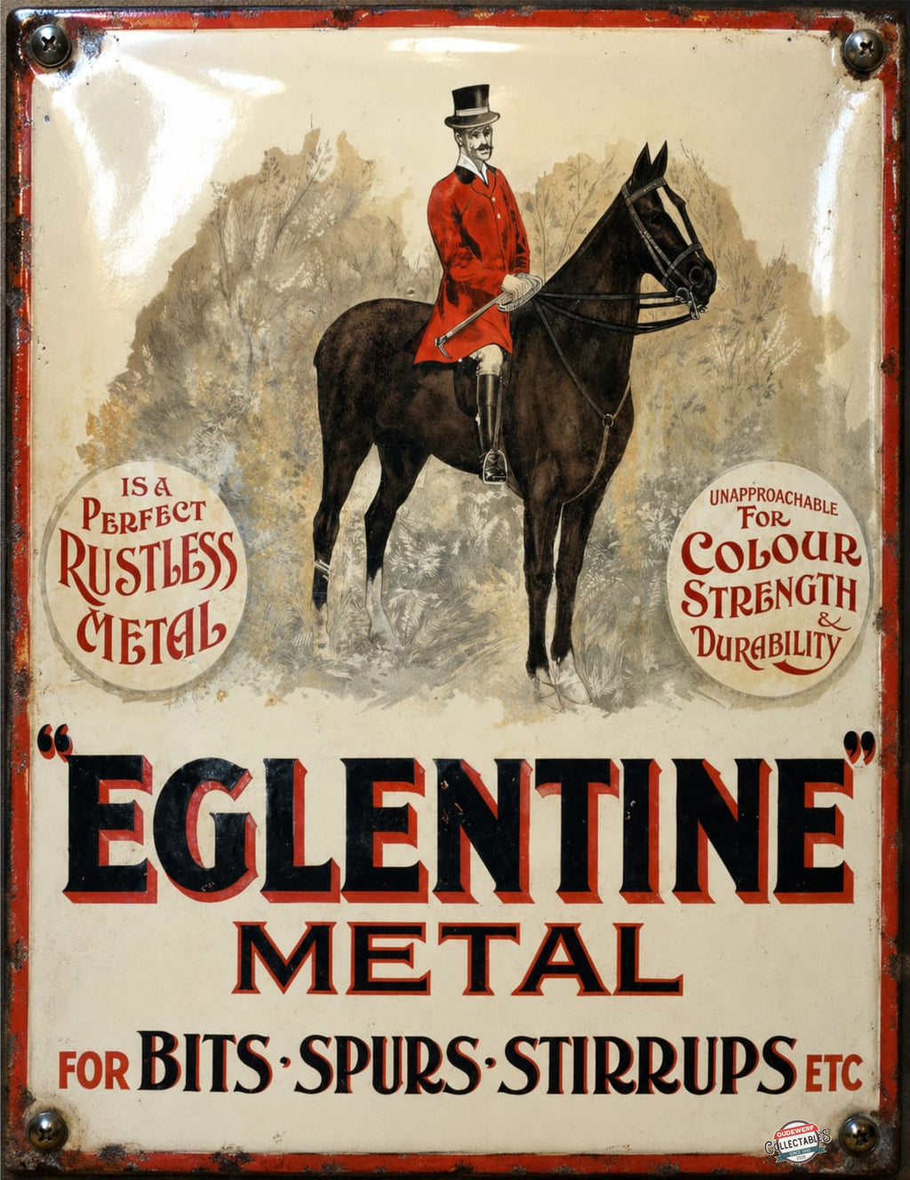 Eglentine Metal - Bits Spurs Stirrups vintage-style reproduction sign artwork