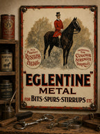 Eglentine Metal - Bits Spurs Stirrups vintage-style reproduction sign