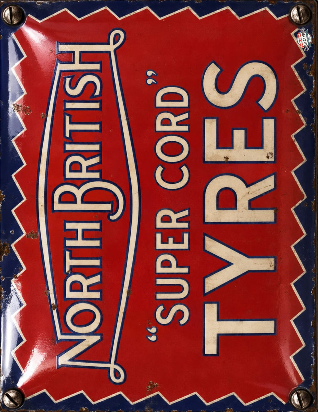 North British Super Cord Tyres vintage-style reproduction sign artwork