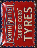 North British Super Cord Tyres vintage-style reproduction sign artwork