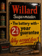 Willard Supermaster - Why Accept Less? vintage-style reproduction sign