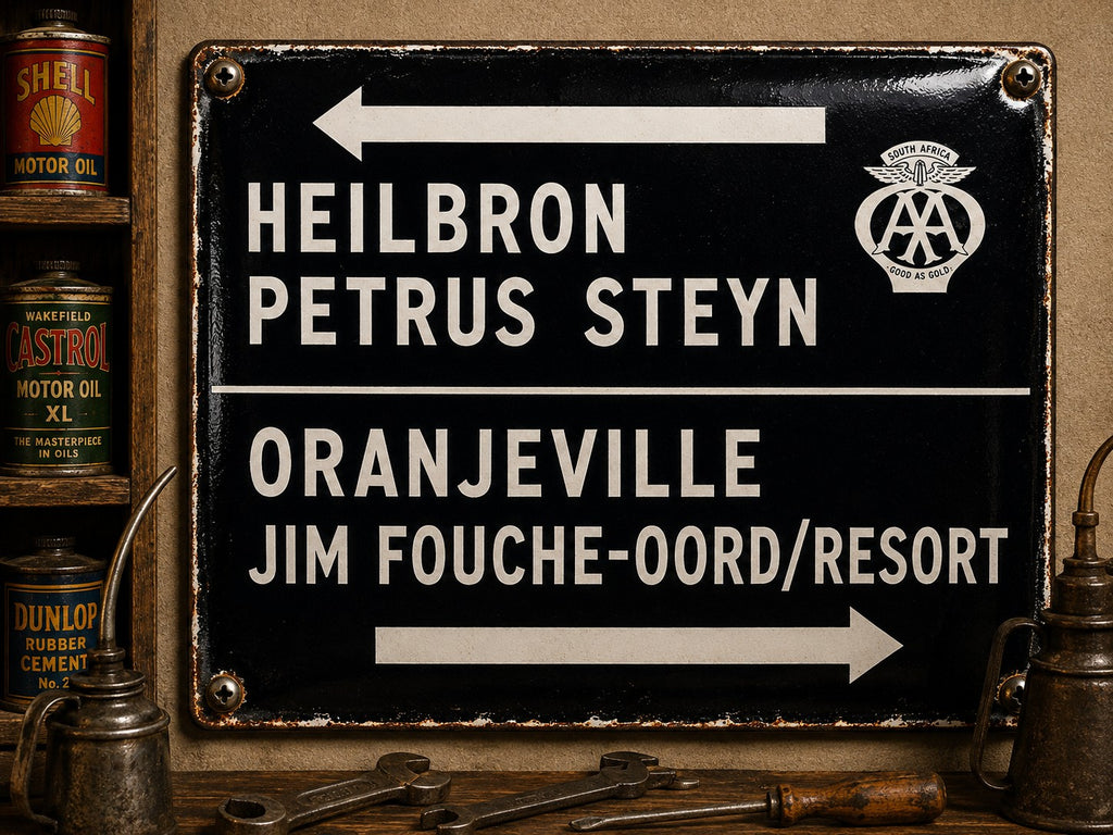 Heilbron - Oranjeville Road Sign vintage-style reproduction sign