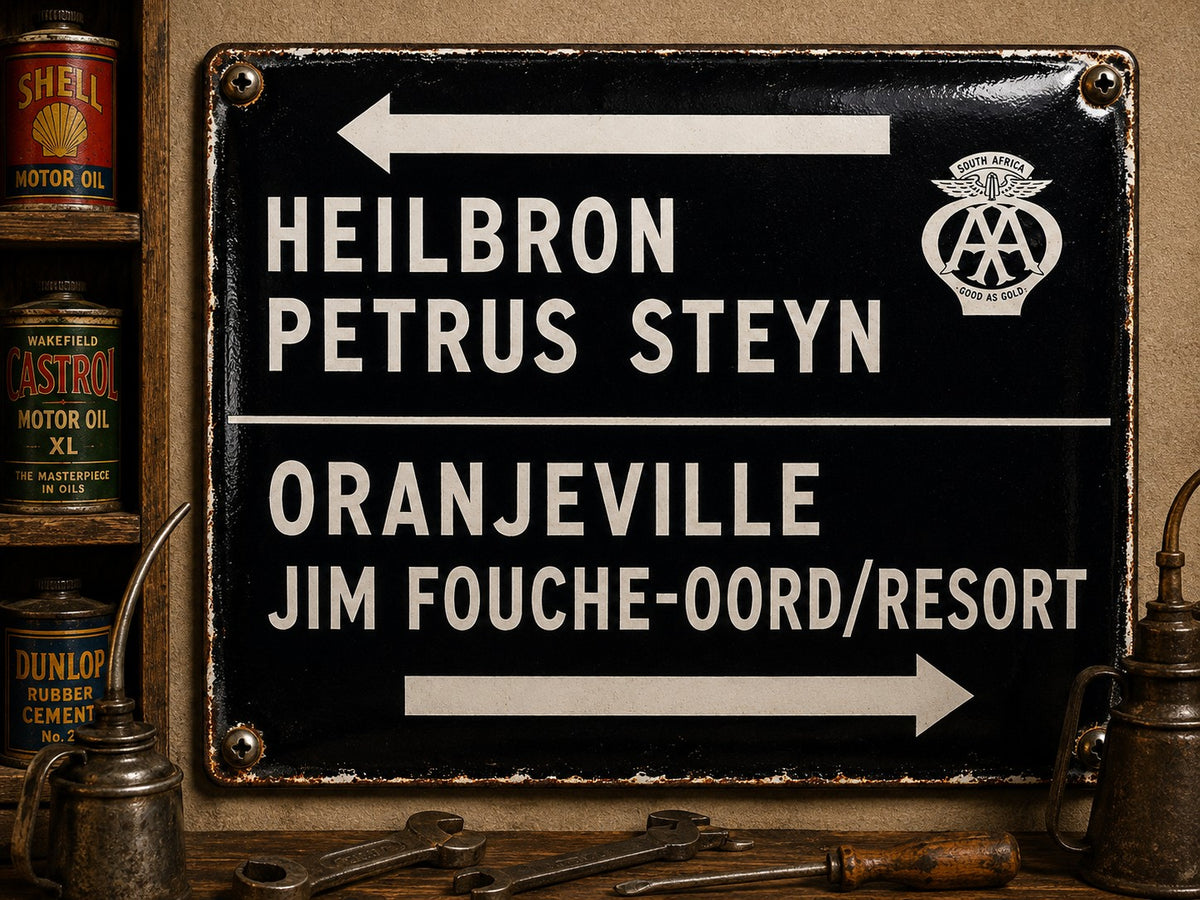 Heilbron - Oranjeville Road Sign vintage-style reproduction sign