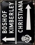AA - Boshof Kimberley Christiana vintage-style reproduction sign artwork