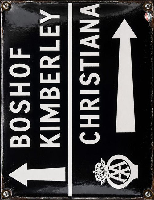 AA - Boshof Kimberley Christiana vintage-style reproduction sign artwork