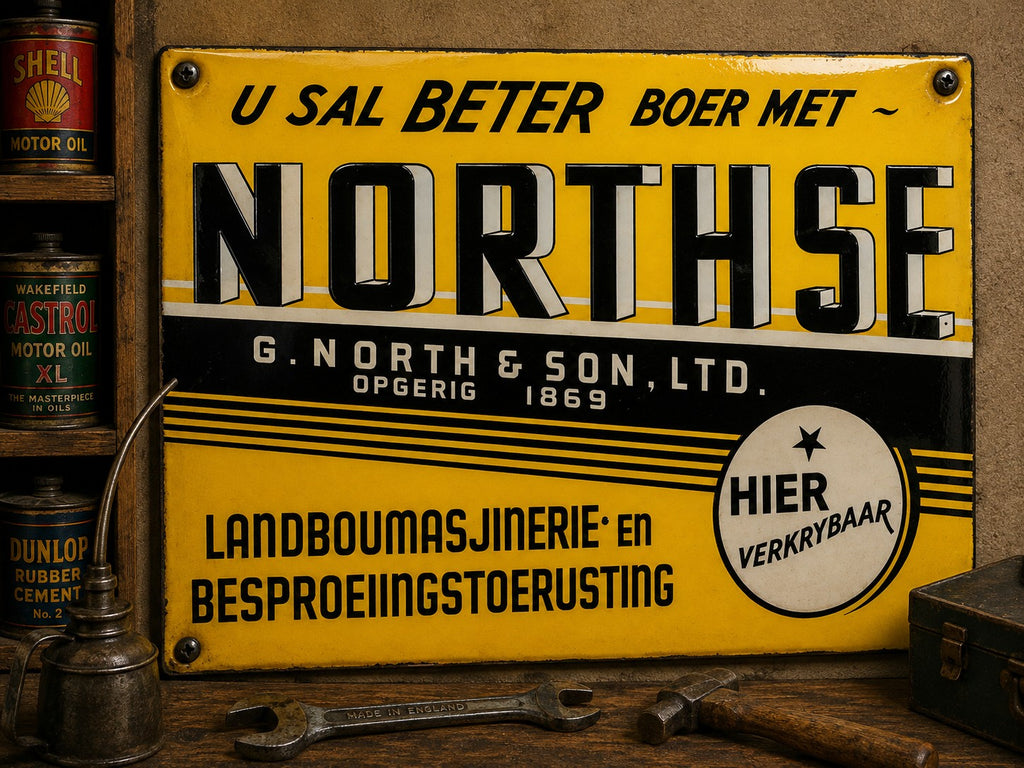 Northse - U Sal Beter Boer Met vintage-style reproduction sign