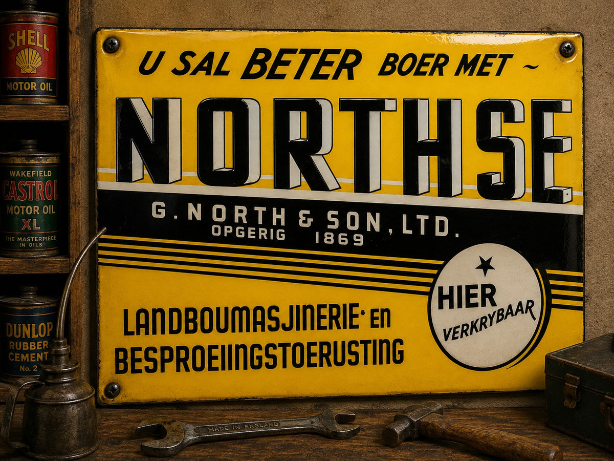 Northse - U Sal Beter Boer Met vintage-style reproduction sign
