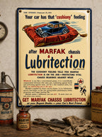 Marfak Chassis Lubritection vintage-style reproduction sign