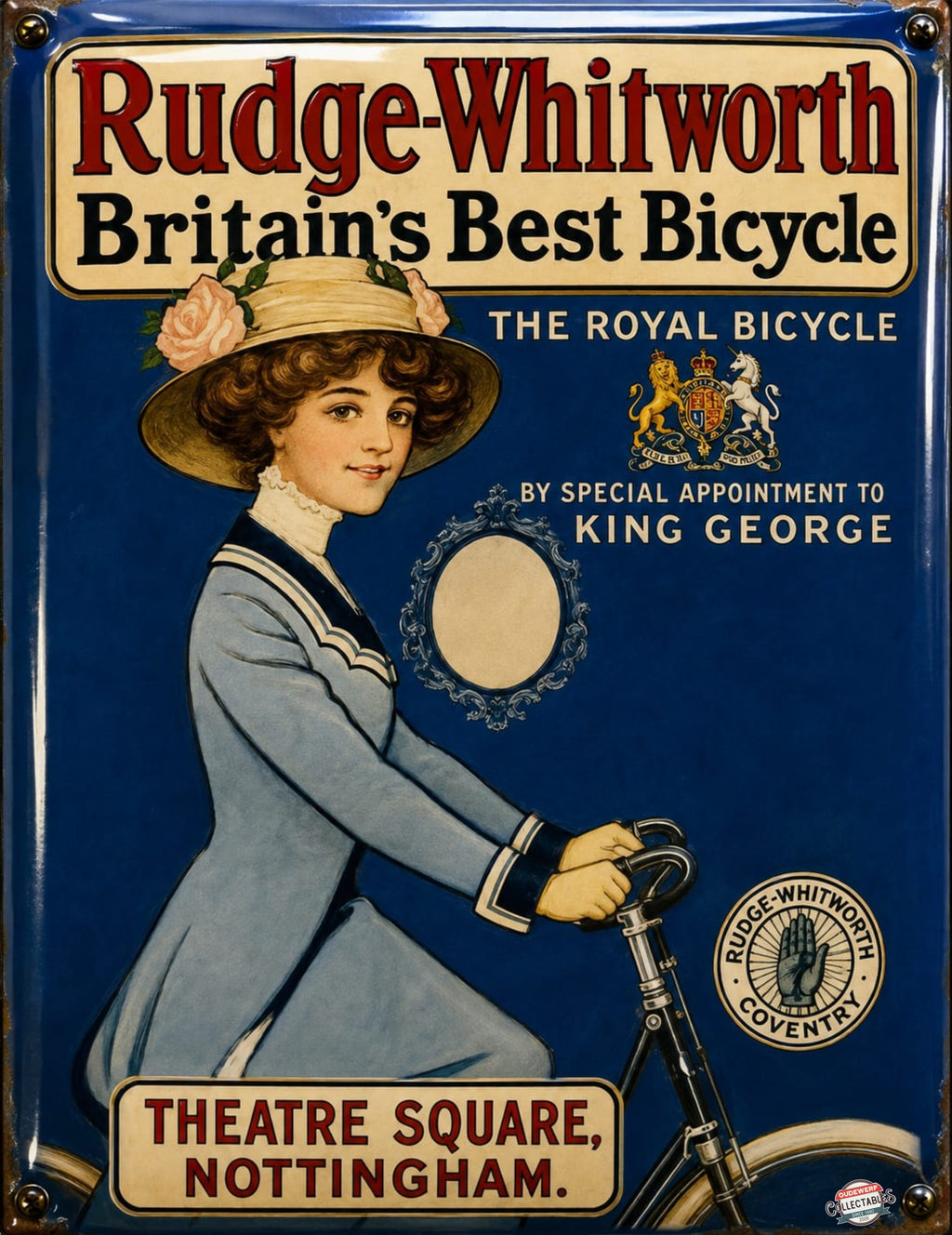 Rudge-Whitworth - Britain's Best Bicycle vintage-style reproduction sign artwork