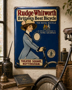 Rudge-Whitworth - Britain's Best Bicycle vintage-style reproduction sign