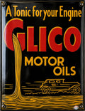 Glico Motor Oils - A Tonic For Your Engine vintage-style reproduction sign artwork