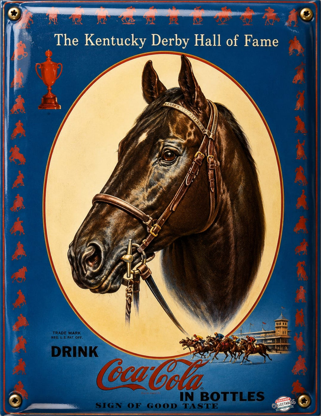 Coca-Cola - Kentucky Derby Hall Of Fame vintage-style reproduction sign artwork
