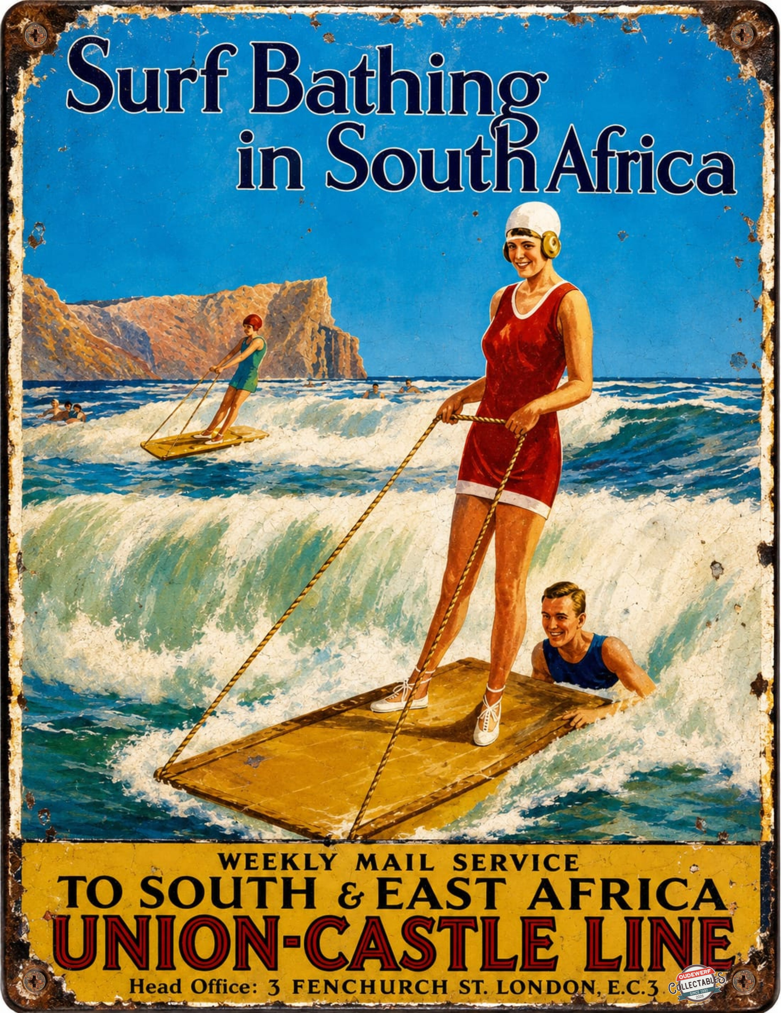 UNION-CASTLE LINE - SURF BATHING