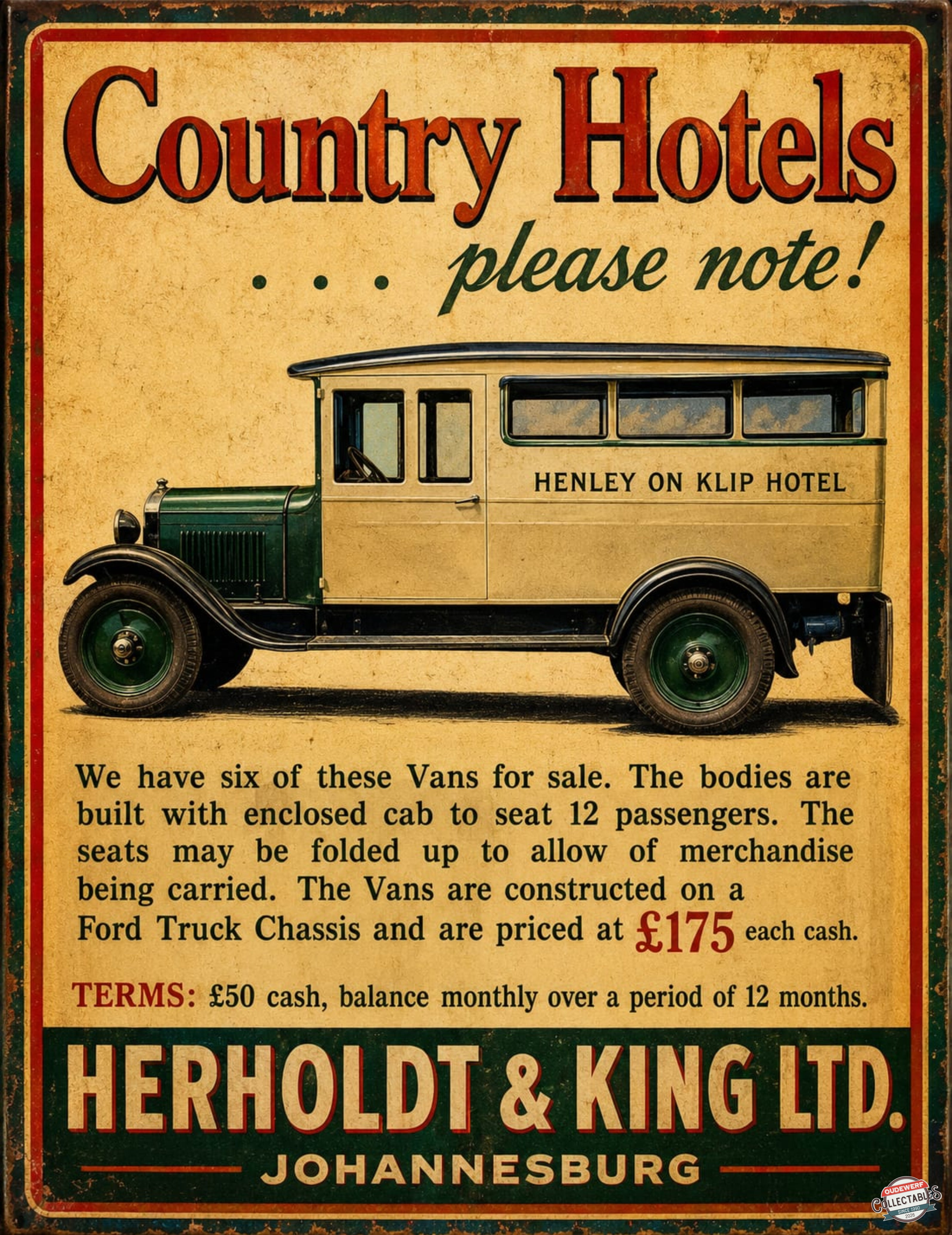COUNTRY HOTELS - HENLEY ON KLIP HOTEL