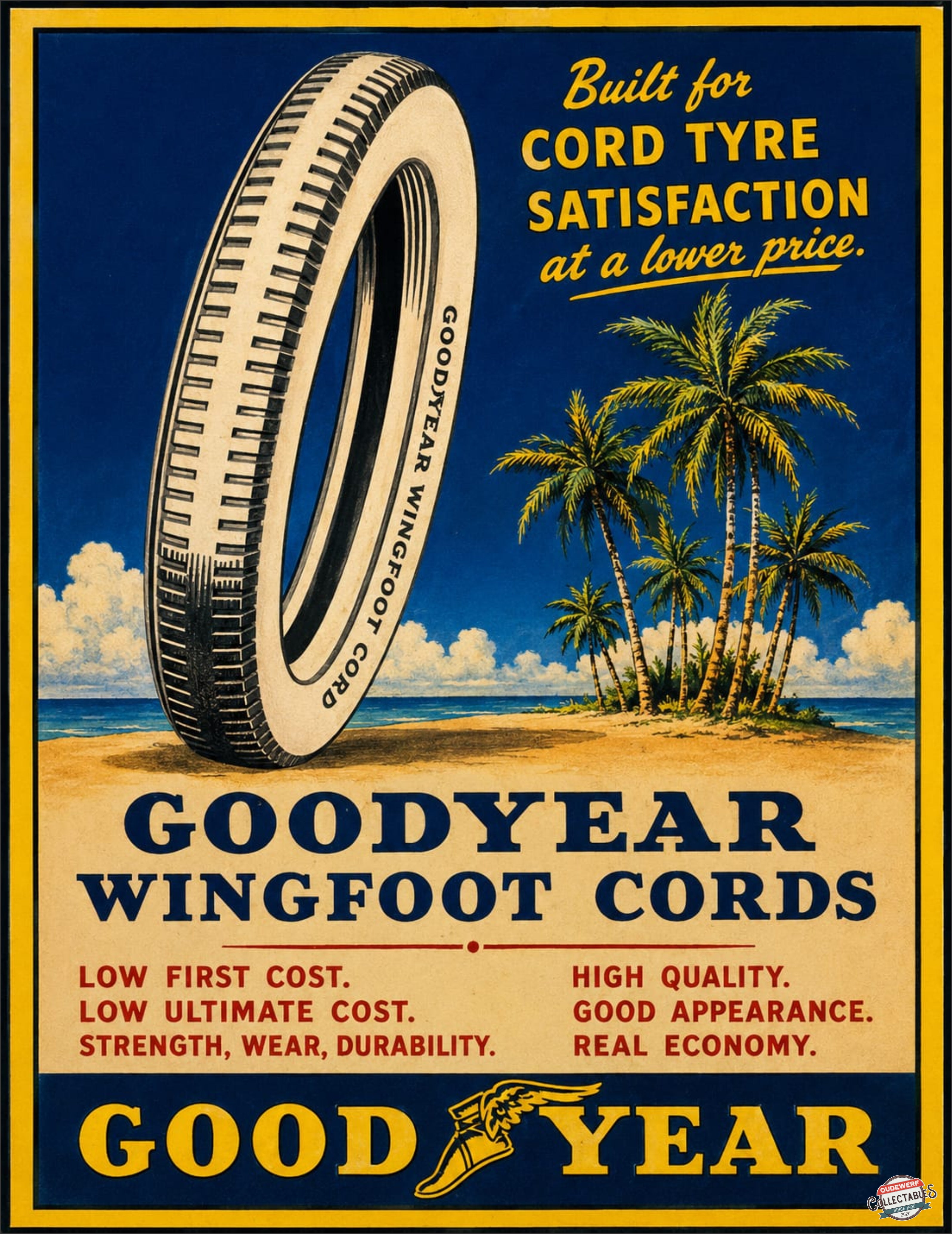 GOOD YEAR WINGFOOT - BUILT FOR SATISFACTION