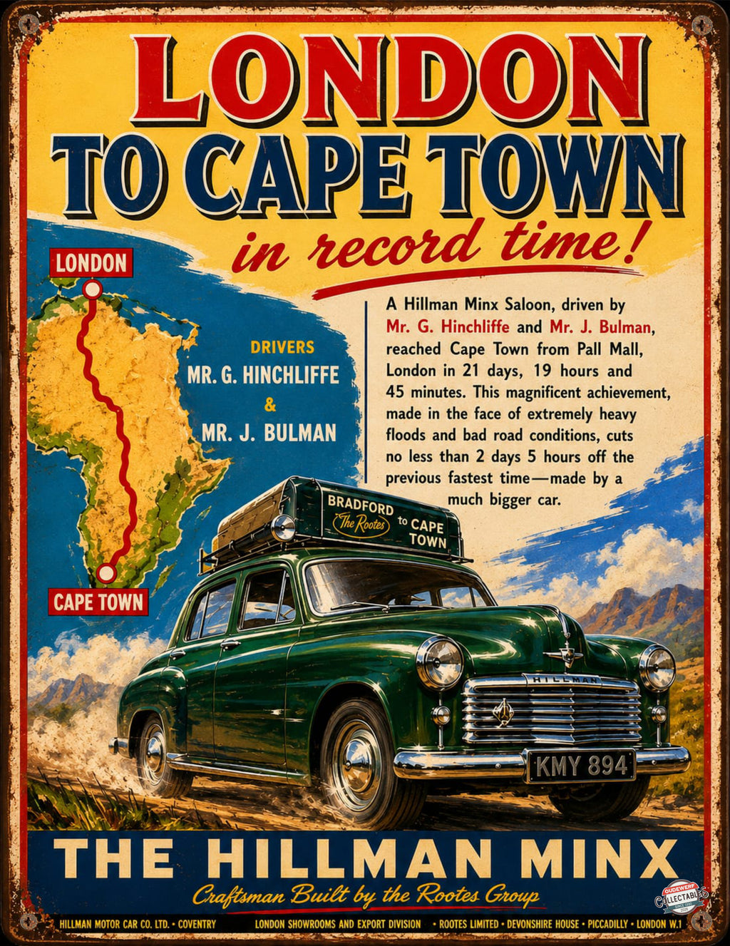 LONDON TO CAPE TOWN