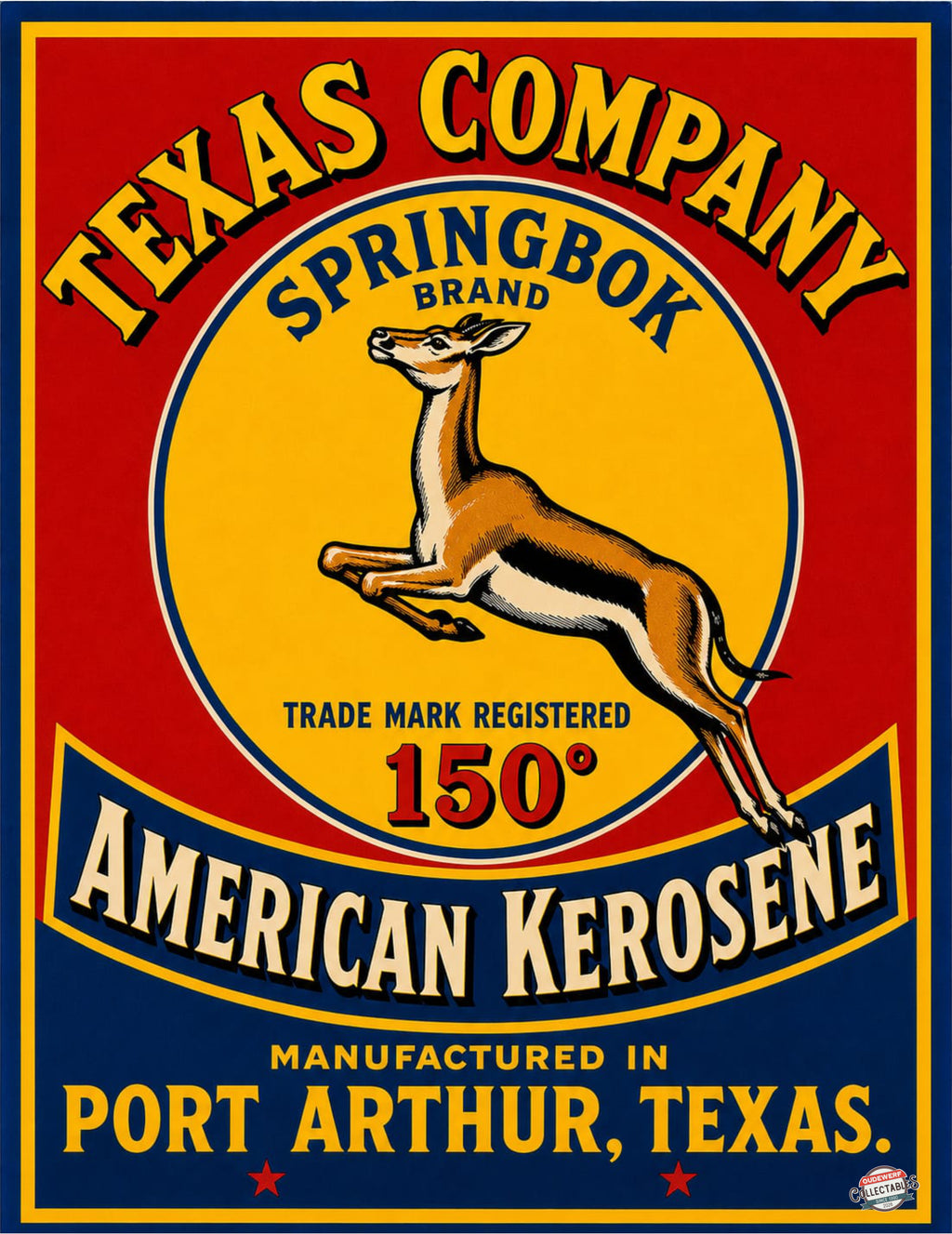 TEXAS COMPANY SPRINGBOK BRAND